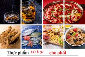 Thực phẩm có hại cho phổi - là tác nhân làm bạn trở nên khó thở, làm đau ngực khi ho hoặc là thở khò khè rất khó thở. Nguyên nhân có thể là do nguồn dinh dưỡng không đảm bảo, hay do cách ăn uống của chúng ta không lành mạnh, hay nạp quá nhiều thực phẩm không tốt vào cơ thể,...