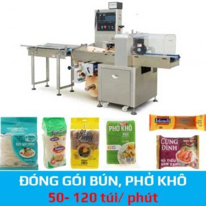 Máy đóng gói bún tươi là một thiết bị được sử dụng trong quy trình sản xuất và đóng gói bún tươi. Bún tươi là một loại mì trắng, mềm và dẻo, thường được sử dụng trong nhiều món ăn truyền thống, như bún riêu, bún ốc, hay bún bò Huế.