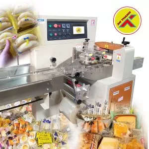 máy đóng gói bánh kẹo dạng nằm