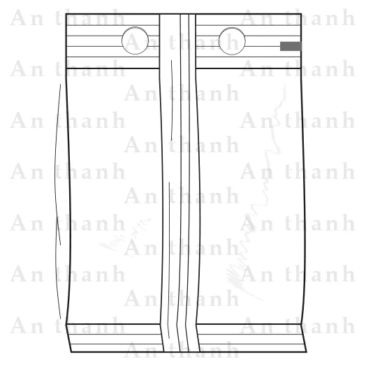 túi ép bụng giữa chọt 2 lỗ