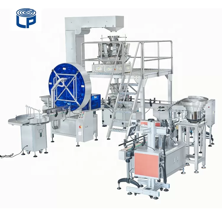 Máy đóng gói nằm các loại dạng đầu cân: Ở máy đóng gói nằm này được sử dụng đóng gói các thực phẩm khác nhau dù là chất lỏng hay dạng rắn, dạng hạt, dạng bột,... các loại bao bì được đóng gói cũng rất đa dạng cho doanh nghiệp. Vài đặc trưng làm nên máy đóng gói nằm dạng đầu cân: 1.Nó sử dụng động cơ nâng giảm tốc, hệ thống điều khiển cấp liệu tự động khi thiếu vật liệu và cơ chế nâng loại gầu hoàn toàn khép kín, không gây ô nhiễm, không rò rỉ, cho ăn, cân, chiết rót và điều khiển tự động hóa hoàn toàn. 2. Được trang bị tổ hợp siêu thu nhỏ nổi tiếng trong nước, tốc độ chiết rót nhanh và độ chính xác cao. 3.Màn hình cảm ứng đa ngôn ngữ hệ thống tương tác giữa con người và máy tính, hoạt động trực quan, cũng có thể ghi lại tổng số lon, tỷ lệ vượt qua và lỗi đơn lon của mỗi lô. 4. Việc lắp đặt bổ sung thiết bị loại bỏ, vật liệu không đạt trọng lượng yêu cầu sẽ được chuyển sang cửa xả khác, cải thiện đáng kể tỷ lệ lấp đầy chất lượng và tránh lãng phí. 5. Thích hợp cho tất cả các loại hạt và vật liệu rắn, vật liệu máy linh hoạt có thể được lựa chọn theo vật liệu sản phẩm. Các thông số chính của máy đóng gói nằm dạng đầu cân: Phạm vi cân 10-1500g 10-3000g Cân chính xác 0,1-1,5g 0,2-2g Tốc độ làm đầy tối đa 60cans / phút Công suất xả 1.6L / 2.5L Hệ thống điều khiển MCU Màn hình cảm ứng 7 inch Nguồn cấp AC220V 50 / 60Hz Kích thước L1960 * W4060 * H3320mm Công suất máy móc 2.000BPH Điều khiển Tự động Cân nặng 1.000kg