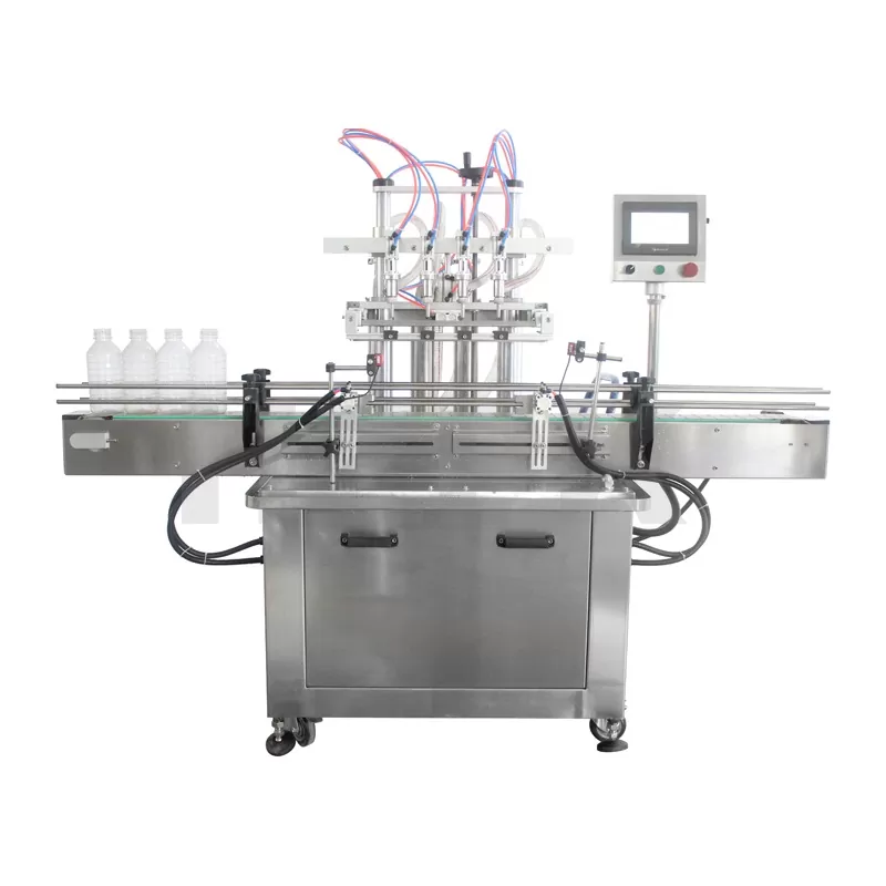 Sản phẩm dạng lỏng, có nước được coi là sản phẩm khó di chuyển, rủi ro cao, dễ xảy ra các vấn đề làm tổn hao đến sản lượng của công ty. Ở các sản xuất và đóng gói truyền thống bằng tay thì chưa được chắc chắn, mẫu mã không được phong phú,.. việc tạo ấn tượng cho khách hàng không được nhiều. Máy đóng gói dạng nước ra đời giúp cho việc di chuyển trở nên dễ dàng, sản phẩm còn được bảo quản tốt hơn, mẫu mã đa dạng hơn rất nhiều. Bên cạnh đó, các bao bì đóng gói đa dạng không kém như từ hủ, chai, lọ đến bao bì lớn nhỏ khác nhau. Máy đóng gói An Thành giới thiệu cho bạn nhiều thiết bị đóng gói khác nhau để cho bạn lựa chọn sao cho phù hợp với nhu cầu sản xuất của bạn. Bạn có thể tham khảo trước khi mua máy đóng gói về cho doanh nghiệp để phục vụ nhu cầu sản xuất của công ty bạn. Nếu bạn còn thắc mắc cần tìm hiểu hơn thì có thể liên hệ với chúng tôi hoặc tham khảo qua bài viết dưới đây để hiểu rõ nguyên tắc làm việc và cơ cấu hoạt động nhé! Máy đóng gói dạng nước bán tự động: Đối với thiết kế này ta có thể đóng gói các sản phẩm như được sử dụng làm sốt cà chua, bơ đậu phộng, nước sốt salad, tương ớt, tương đậu, mè, mứt, nước sốt, nước sốt mì ống và các loại nhân gfong công nghiệp sản xuất đặc biệt,.... Nguyên tắc làm việc của thiết bị: - Máy là một máy chiết rót piston bán tự động, được dẫn động bởi một xi lanh để chiết xuất và đẩy vật liệu ra. - Dòng nguyên liệu được điều khiển bởi một van quay ba chiều. Hành trình của xi lanh có thể được điều khiển bởi công tắc cây lau. - Thể tích làm đầy có thể được điều chỉnh. Bạn có thể điều chỉnh xi lanh khí nạp để đạt được tốc độ nạp đầy nhanh hoặc chậm. Chi tiết hơn về máy đóng gói dạng nước: 1. Máy được làm bằng thép không gỉ 304, đáp ứng các yêu cầu của GMP. Đảm bảo cho chất lượng sản phẩm và an toàn vệ sinh trong lúc đóng gói 2. Công suất chiết rót và tốc độ chiết rót có thể được điều chỉnh. 3. Hệ thống chiết rót thiết kế phát hành nhanh chóng, dễ dàng rửa sạch sau khi sử dụng. Giảm được sự thất thoát nguyên vật liệu cho doanh nghiệp. 4. Các thành phần khí nén được sử dụng các thành phần khí nén thương hiệu hàng đầu. 5. Sử dụng con dấu PTFE và con dấu silicone (chịu được nhiệt độ cao, chịu axit và kiềm, và bảo vệ môi trường không độc hại). 6. Làm đầy miệng chống rút ra, thiết kế chống nhỏ giọt. 7.Tốc độ làm đầy nhanh chóng, độ chính xác cao. So với việc đóng gói bằng tay nâng suất cao hơn nhiều lần hơn. 8. Sử dụng được với nhiều loại thiết bị như máy dán ly nhựa, máy dán hộp nhựa, máy hàn miệng túi ni lông, máy đóng gói hút chân không. 9. Thông số kỹ thuật đặc biệt có thể được tùy chỉnh theo yêu cầu của khách hàng. Máy đóng gói dạng nước đa năng: Tự động Máy làm đầy chất lỏng được thực hiện với điện, Automatic mechnical và khí nén nguyên tắc. Sử dụng truy cập để điều khiển điền colume và được thiết kế với Đặc Biệt làm đầy nozzel để giảm bong bóng khi Điền. Nó được sử dụng rộng rãi cho thực phẩm hóa chất và y học Nộp vv. Chúng tôi có thể phù hợp với yêu cầu của khách hàng để thiết kế các điền khối lượng. Các tính năng: 1. Có thể tùy chỉnh sản phẩm theo khách hàng chai mẫu. Làm tăng sự mới lạ cho sản phẩm trước khi đưa ra thị trường. 2. Thông qua Piston định lượng, cơ khí và điện, khí nén trong một, điện và các thành phần khí nén sử dụng tốt-Thương hiệu nổi tiếng. 3. Màn hình thiết kế hợp lý, hoạt động đơn giản. 4. Cấu trúc nhỏ gọn, ngoại hình đẹp, với ổn định và hiệu suất đáng tin cậy, Dễ dàng bảo trì. 5. Điền chính xác, khả năng thích ứng cao. Hạn chế được sự thất thoát nguyên vật liệu trong lúc sản xuất và đóng gói của doanh nghiệp. Hình ảnh chi tiết hơn về máy đóng gói dạng nước đa năng: Xi lanh chất lượng cao: Ổn định và nhạy cảm hiệu suất, an toàn và thuận tiện cho doanh nghiệp. Không sợ hư hỏng trong lúc sản xuất và đóng gói. Các dạng vòi phun: Độ chính xác cao nhãn cảm biến chính xác hơn ghi nhãn. Có thể tùy chỉnh sao cho phù hợp với thể tích, dung lượng của chai mà ta đang đóng gói. Điện cấu trúc của máy đóng gói dạng nước: Hệ thống dây điện được thiết kế gọn gàng và ngăn nắp. Tránh được các tiếp xúc bên ngoài lên, không làm cho chúng ta bị nguy hiểm. Bảo trì thuận tiện và nhanh chóng. Không bị các tác nhân bên ngoài như chuột ngặm nhắm, ít bụi bẩn bám hơn. Vậy đặc điểm ở thiết bị này ta có gì? - Đầy đủ tự động định lượng máy làm đầy chất lỏng là được thiết kế cho tiết kiệm thời gian trên điều chỉnh và thử nghiệm máy, nó có thể điền vào chất lỏng hoặc dán chính xác bằng cách nhập một nhất định điền khối lượng. - Các PLC phương pháp điều khiển làm cho nó dễ dàng Để hoạt động, tốc độ cao hiệu quả làm việc là lý tưởng cho trung bình hoặc sản xuất quy mô lớn. - Nó có thể làm việc với các máy đóng nắp tự động và máy dán nhãn để tạo thành một hoàn chỉnh dây chuyền sản xuất và nhận ra cao tốc độ bao bì làm việc. - Máy này được trang bị với khí nén bơm màng, đó là với tuyệt vời điện, có thể bơm dán và chất lỏng, làm cho máy làm việc nhanh hơn. - Các máy được trang bị với chất lượng cao điện mắt, có thể phát hiện đi ngang qua container chính xác và nhận ra tự động làm việc, làm giảm sản xuất lỗi và cải thiện hiệu quả làm việc. - Chất lượng cao băng tải vành đai có thể chuyển chai tự động, nó được thiết kế với bảo vệ bảo vệ mà có thể làm cho sản phẩm sẽ được chuyển giao ổn định. Các kích thước của các băng tải là 2000mm * 125mm. Chúng tôi có thể tùy chỉnh các kích thước theo nhu cầu của bạn. Máy đóng gói dạng nước có bao nhiêu loại khác nhau trên thị trường? Đây là loại máy dùng để đóng gói trong các nhà máy sản xuất hàng hóa ở dạng lỏng sệt. Các loại máy có tự động tạo túi, tự định lượng, chiết rót chất lỏng vào túi và hàn dáng miệng túi sau đó cắt tạo ra thành phẩm. Các loại máy đóng gói được sản xuất ra sẽ tuân thủ theo yêu cầu của nguyên liệu. Thường thì máy có hai dạng sau đây: Máy đóng gói chất lỏng có đặc tính độ nhớt cao. Máy đóng gói dung dịch lỏng có khả năng dính dẻo. Vật liệu dùng cho các loại máy đóng gói dung dịch thường là: BOPP / CPP / VMCPP, BOPP / PE, PET / VMPET, PE, PET / PE, v.v. Cấu tạo máy đóng gói dạng nước: - Máy đóng gói dung dịch lỏng có cấu tạo giống như các loại máy thông thường gồm hai phần chính đó là phần điện và phần cơ khí. Phần cơ khí có cấu tạo là những kết cấu cơ học tham gia chính vào quá trình đóng gói. Phần điện tử có chức năng tạo liên kết điều khiển vận hành của các phần cơ khí với nhau. - Hệ thống cơ khí là các trục quay, kết cấu khung, bánh răng, rulo, dao cắt thanh nhiệt...Hệ thống điện là các bo mạch, linh kiện bán dẫn, PLC, LCD, động cơ, sensor..Hai cơ cấu cơ khí và điện sẽ được liên kết chặt với nhau qua các dây nối được lập trình về tính tự động nên sự hoạt động ổn định. Một số loại máy đóng gói chất lỏng hiện nay Bài viết dưới đây sẽ giúp bạn tìm hiểu về một số loại máy đóng gói dịch lỏng trên thị trường hiện nay. Máy đóng gói dạng nước nằm ngang: Loại máy này chuyên dùng để đóng gói khối lượng lớn, dạng túi 3 hoặc 4 viền. Máy có thiết kế biến tần chỉnh tốc nhập khẩu, động cơ cấp liệu servo và PLC điều khiển tiên tiến. Các công việc đóng gói hoàn toàn tự động từ việc tạo túi, chiết rót, hàn và in thông tin. Máy có độ ổn định về tốc độ, chính xác trong quá trình định lượng nên rất được ưa chuộng hiện nay. Máy đóng gói dạng nước đứng: Loại máy này có thiết kế chuyên dụng cho từng sản phẩm cần đóng gói. Thông thường, máy dạng đứng có thiết kế nhỏ gọn, hoạt động ổn định. Máy được ứng dụng trong sản xuất như thạch siro, sữa chua, dầu gội…. Máy đóng gói dạng nước nhiều line: Đây cũng là loiaj máy hoạt động hoàn toàn tự động từ khâu chiết rót đến đóng bao. Máy ứng dụng sản xuất cà sản phẩm dạng bao bì túi nhỏ. Các sản phẩm được đóng gói từ máy này có sự đồng đều về khối lượng và mẫu mã. Máy đóng gói dạng nước túi có nắp: Đây là loại máy dùng để đóng gói các sản phẩm như sữa, nước hoa quả, nước giặt…. Đây là loại máy rất tiện dụng trong sản xuất. Khi ta sử dụng máy đóng gói dạng nước, các ưu điểm gì mà làm ta lựa chọn chúng? Máy được thiết kế với những tính năng ưu Việt sau đây: Máy có thiết kế khá đơn giản, gọn nhẹ chiếm ít không gian đặc biệt vận hành dễ dàng. Máy có công suất đóng gói cao, hoạt động với hiệu năng tốt. Công nghệ đóng gói tuân thủ theo tiêu chuẩn quốc tế. Hàng hóa sau khi được đóng gói có tính thẩm mỹ cao, chắc chắn. Máy có định lượng chính xác cho mỗi sản phẩm. Các động cơ của máy vận hành vượt trội, ổn định cao. Các vật liệu của máy dược làm từ thép không gỉ đảm bảo được sự an toàn vệ sinh. Hệ thống chiết rót của máy sử dụng loại bơm trục xoắn đơn hiệu quả cao. Các mặt tiếp xúc với bơm liệu làm bằng inox 304. Máy có độ chịu nhiệt tốt lên đến 130°C. Các chi tiết lắp ráp dễ dàng vệ sinh. Hệ thống điều khiển thông minh dễ dàng thiết lập. Các linh kiện của hệ thống khí nén bằng SMC của Nhật, với chất lượng cao. Khi máy hết màng, lõi sensor nhiệt, nhiệt vận hành máy quá cao hoặc quá thấp hoặc nguồn khí nén không được ổn định, thì máy sẽ trực tiếp báo lỗi trên màn hình điều khiển. Máy có các tính năng cắt hờ cho 2 đến 3 gói. Máy thích hợp cho nhiều loại nguyên liệu khác nhau. Máy có kết cấu hàn cho ra sản phẩm đẹp không bị lỗi, đường hàn không có hiện tượng dính liệu. Các sensor được lắp đặt tối ưu cho quá trình nhận dạng tín hiệu, giúp quá trình vận hành không phát sinh lỗi. Bộ điều chỉnh nhiệt độ PID vận hành với sai số thấp dưới 2%. Máy có thể cài nhiều chương trình cho chức năng điều khiển cho các sản phẩm và trọng lượng. Những lưu ý khi sử dụng máy đóng gói dạng nước: Đối với các mức đóng gói khác nhau sẽ cần các nguyên liệu khác nhau, do đó yêu cầu về thiết kế cũng như sử dụng cũng khác nhau. Các thiết bị chỉ đáp ứng được từ 1-2 mức cho giới hạn. Và khó khăn tiếp theo là sẽ là việc mỗi lần điều chỉnh mức định lượng. Bên cạnh đó, trong quá trình thay đổi cũng dễ xảy ra lỗi. Nếu chúng ta sử dụng máy đóng gói chất lỏng ở một mức định lượng nhất định sẽ giúp quá trình vận hành ổn định và hạn chế Những lý do các doanh nghiệp nên đầu tư mua một máy đóng gói dạng nước: Đương nhiên với chi phí ban đầu, doanh nghiệp bỏ ra tuy hơi lớn nhưng khi đã sử dụng được thời gian ngắn sẽ thấy được những lợi ích bất ngờ của máy - Ví dụ đầu tiên, điển hình là chi phí đầu tư giảm đáng kể trong quá trình sản xuất, không còn lo lắng về tuyển nhân công cho công ty như trước đây - Hình thức đa dạng, mẫu mã đẹp mắt, không bị lem ra ngoài và người tiêu dùng cảm thấy yêu thích sản phẩm hơn. Giúp thúc đẩy tăng trưởng kinh tế và phát triển công ty hơn - Máy đóng gói chất lỏng được sử dụng đa dạng cho các sản phẩm mà doanh nghiệp muốn đóng gói trong các ngành nghề sản xuất khác nhau. Chúng đã và đang mang lại cho công nghiệp sản xuất một bộ mặt mới về dây chuyền sản xuất tự động hóa - Hy vọng với những thông tin chúng tôi chia sẻ bên trên,sẽ giúp các bạn trong việc lực chọn sản phẩm phù hợp đối với việc sản xuất của doanh nghiệp mình CÔNG TY TNHH THƯƠNG MẠI DỊCH VỤ AN THÀNH Địa chỉ: 47/80 Ao Đôi, Khu Phố 06, Phường Bình Trị Đông A, Quận Bình Tân, TP.HCM Email: anthanhsale01@gmail.com Hotline (zalo) : +84 903103922 Website: https://www.packvn.com/ – https://maydonggoi.vip/ Facebook: https://www.facebook.com/maydonggoianthanh Pinterest: https://www.pinterest.com/donggoianthanh/_saved/ Instagram: https://www.instagram.com/maydonggoianthanh/ Twitter:https://twitter.com/donggoianthanh Linkedin: https://www.linkedin.com/in/may-dong-goi-bao-bi-an-thanh/ Youtube: Máy đóng gói An Thành – YouTube.